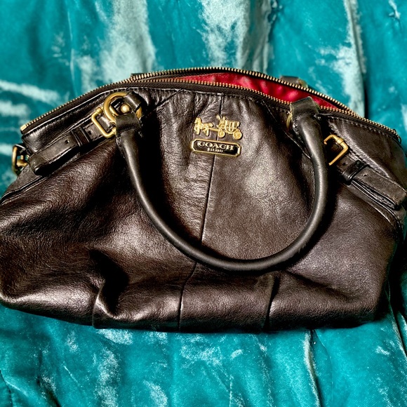 Coach Handbags - Black Leather Coach Handbag